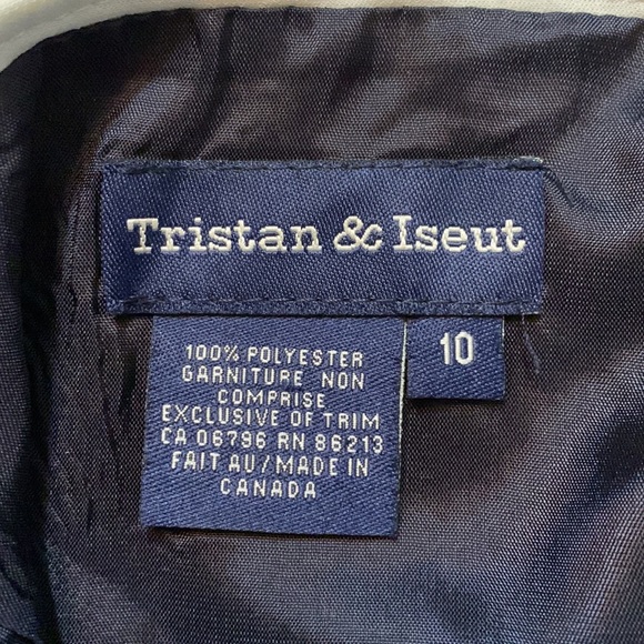 Black with white trim Tristan & Iseut skirt. - Picture 3 of 4